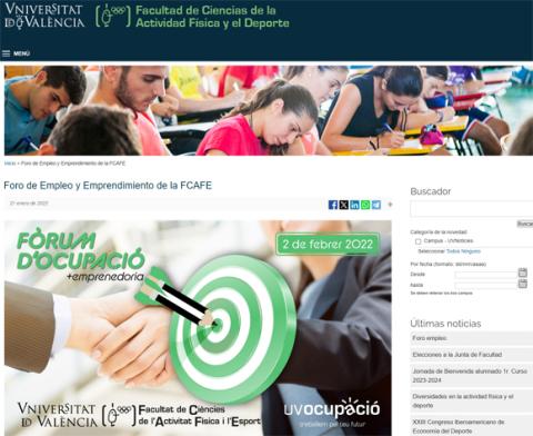 Página principal del foro de empleo