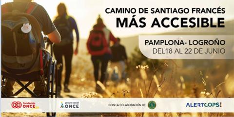 Cartel promocional del Camino de Santiago Accesible