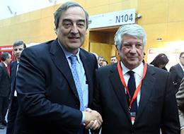 Rosell (iz) junto a Fernández