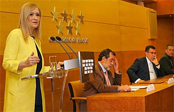 Cristina Cifuentes en rueda de prensa