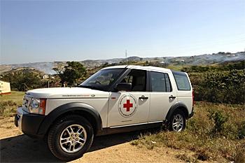 Land Rover donado a la Cruz Roja (Foto: Europa Press)