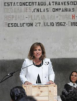 Ana Botella durante la presentación (web Ayuntamiento de Madrid)