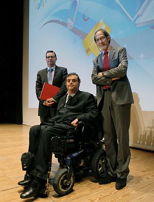 Izq a dcha: Martínez Donoso, Jesús Hernández y Jaime Alejandre