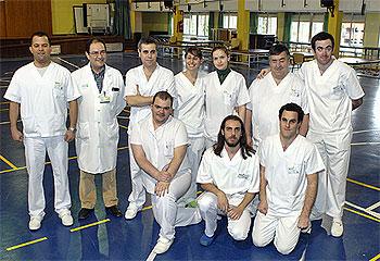 Alumnos de la escuela de fisioterapia