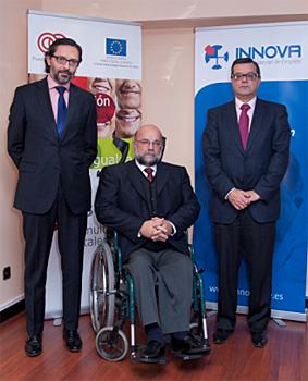 José Luis Moreno (i), Miguel Ángel Formoso y José Luis Martínez Donoso (d)