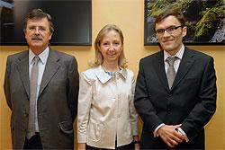 Enrique Locutura (i), Cristina Sanz (c), Alberto Durán (d)