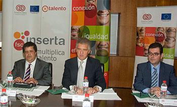 Luis Crespo (i), José Manuel Pichel (c), Francisco Botía (d)