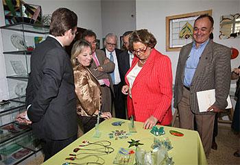 Barberá durante su visita (Foto: Ayuntamiento)