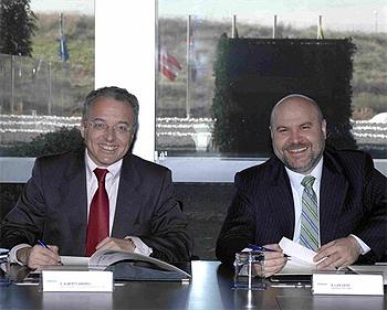 Alberto Andreu (i) junto a Luis Cayo Pérez Bueno