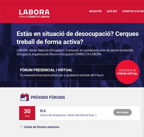 Página principal del Foro Connecta Labora